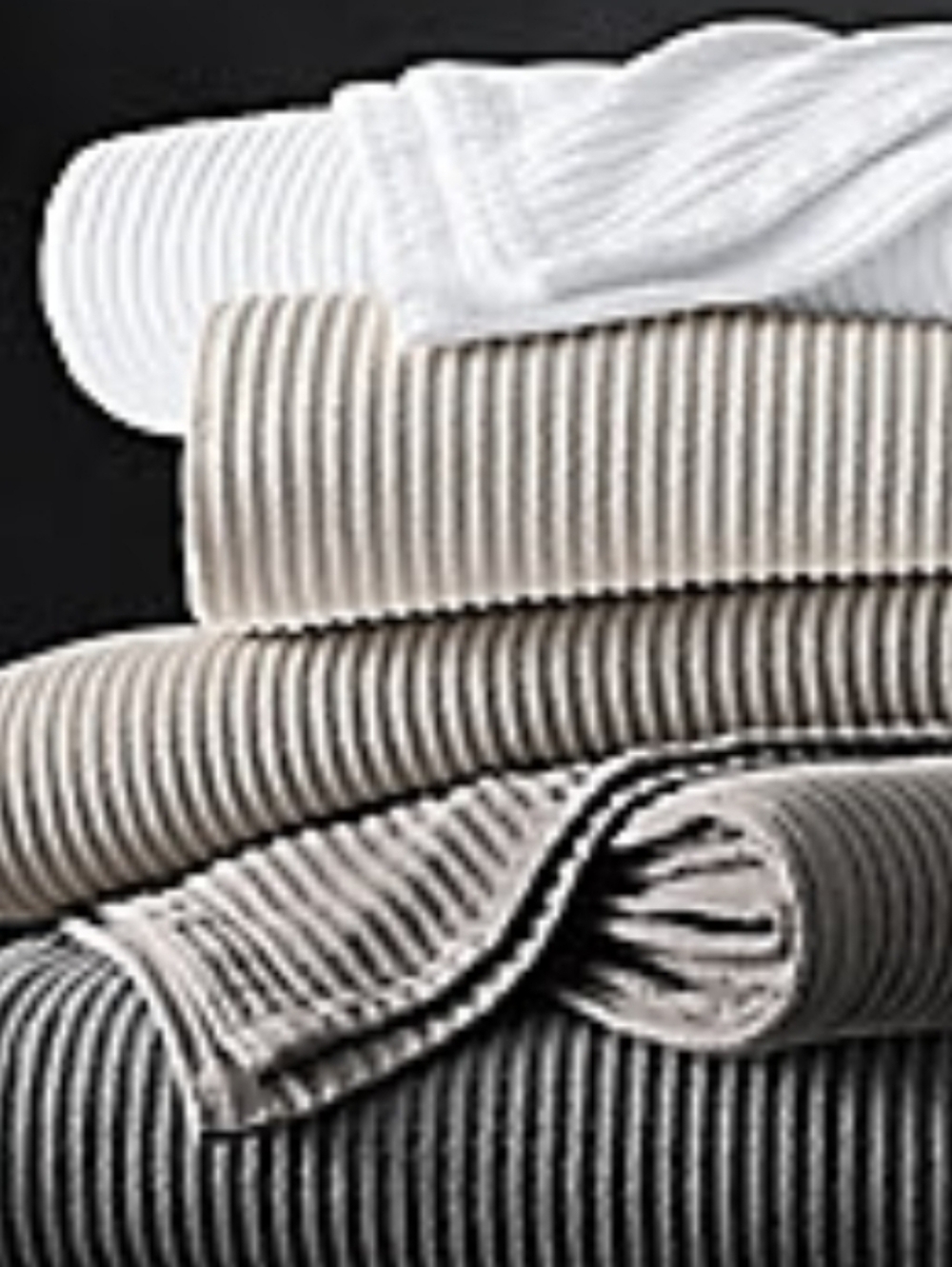 2 Restoration Hardware Vintage Chunky Wide-Rib Cotton Blankets